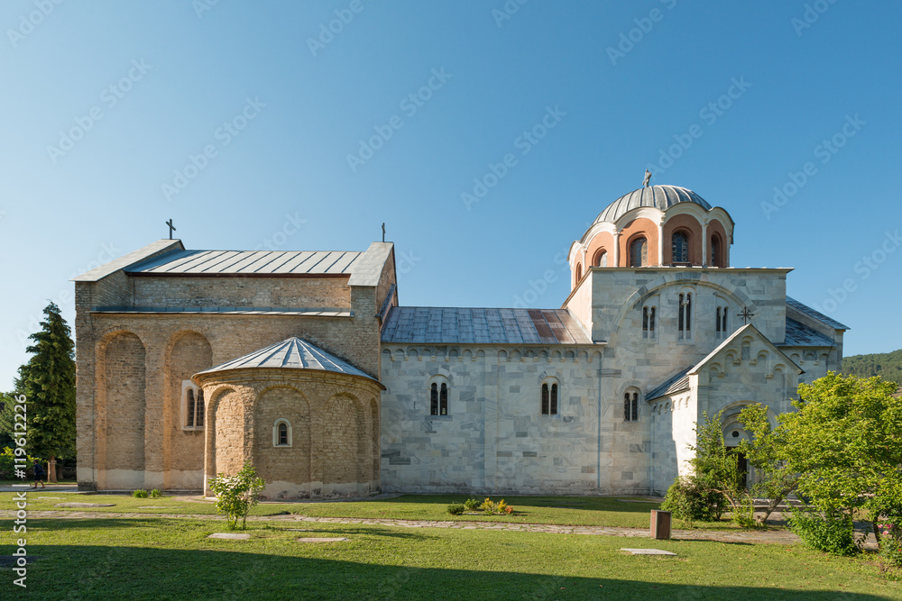XII century Studenica Serbian Orthodox Monastery in Serbia