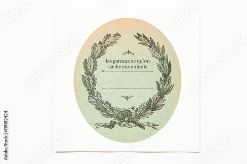 Top view of old vintage style pattern paper background.