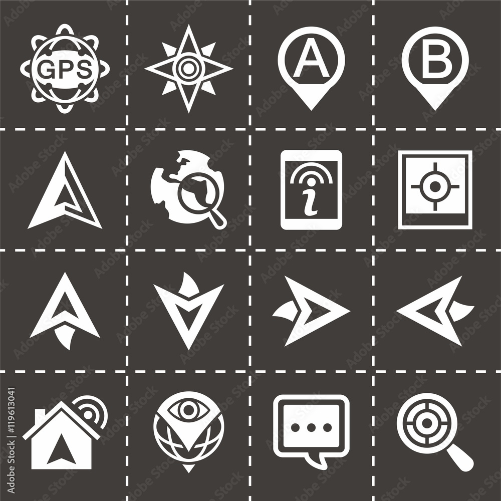 Vector Navigation icon set