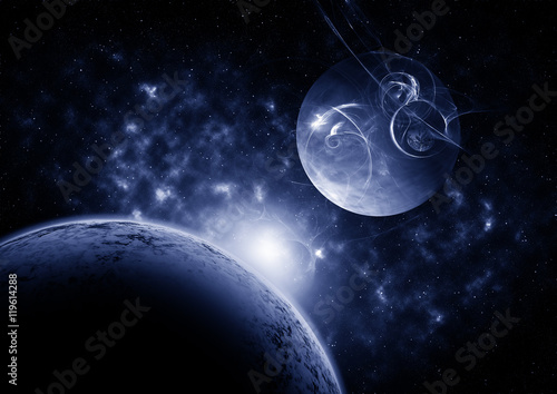 Fototapeta Naklejka Na Ścianę i Meble -  Planets and nebula