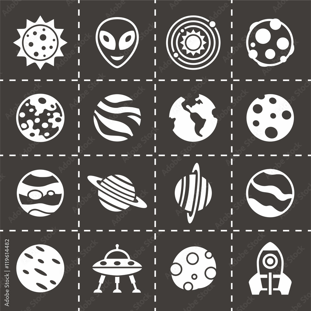 Vector Space icon set