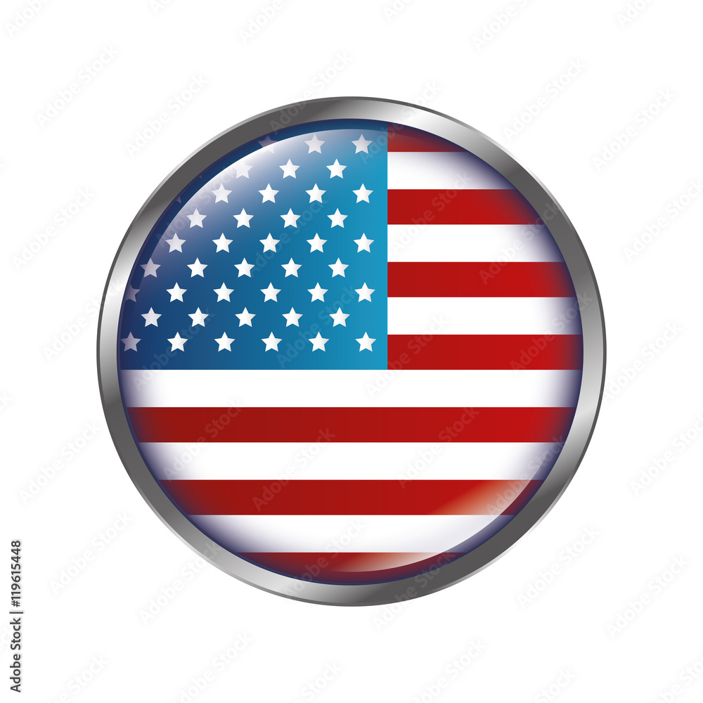 usa symbol flag isolated icon design, vector illustration usa symbol flag isolated icon design, vector illustration