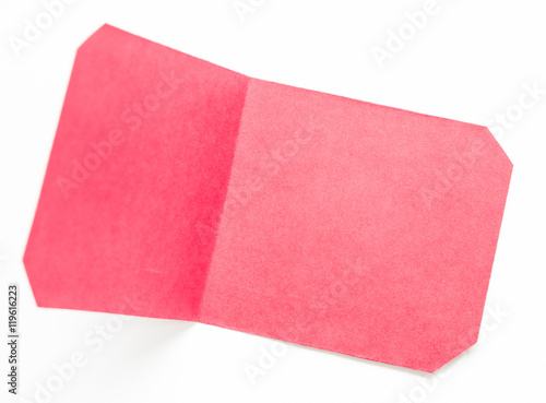 Blank red love card