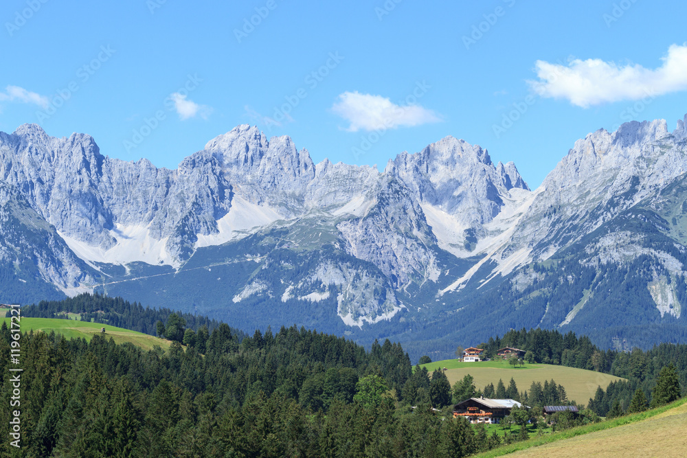Farmhouses and Wilder Kaiser - Tirol