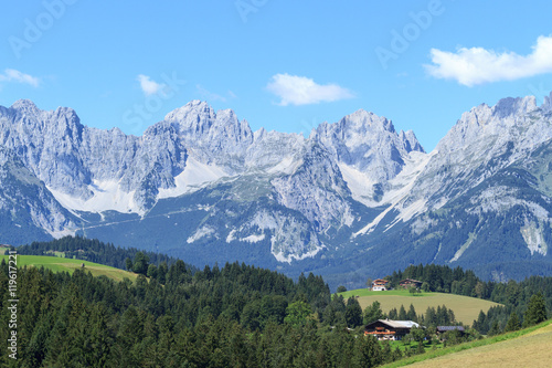 Farmhouses and Wilder Kaiser - Tirol