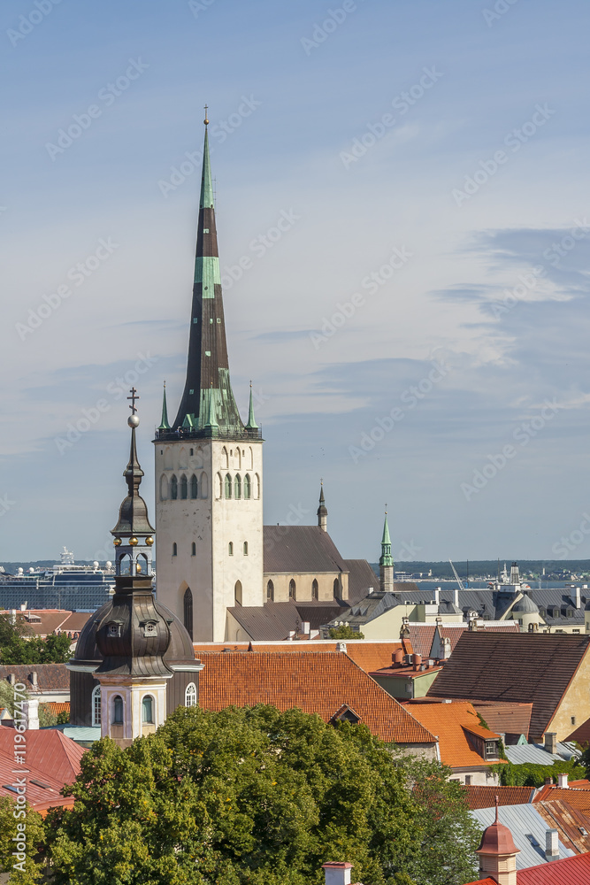 Cityscape Of Medieval Tallinn