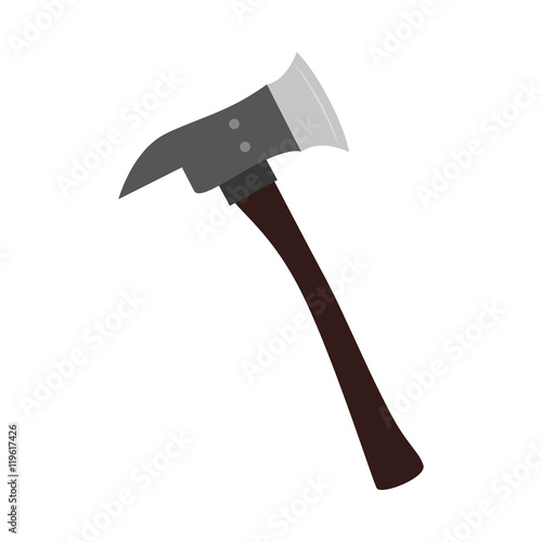 fire axe equipement service emergency vector illustration eps 10