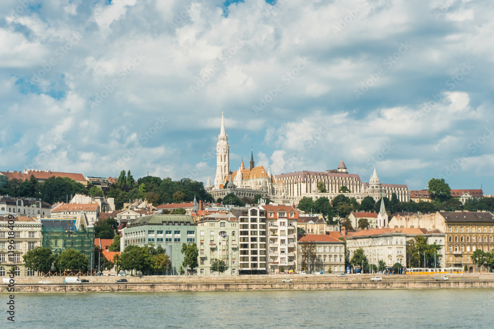 Budapest, Hungary - 15 August 2016. picturesque view on Budapest and Danube