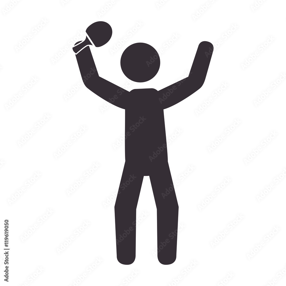 slihouette player ping pong vector illustration eps 10 slihouette player ping pong vector illustration eps 10
