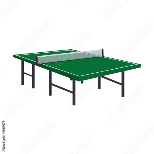 table tennis ping pong wooden green vector illustration eps 10