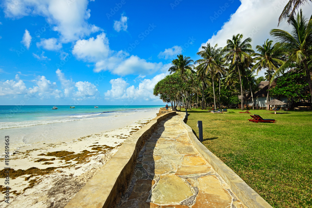 Picturesque coast Diani