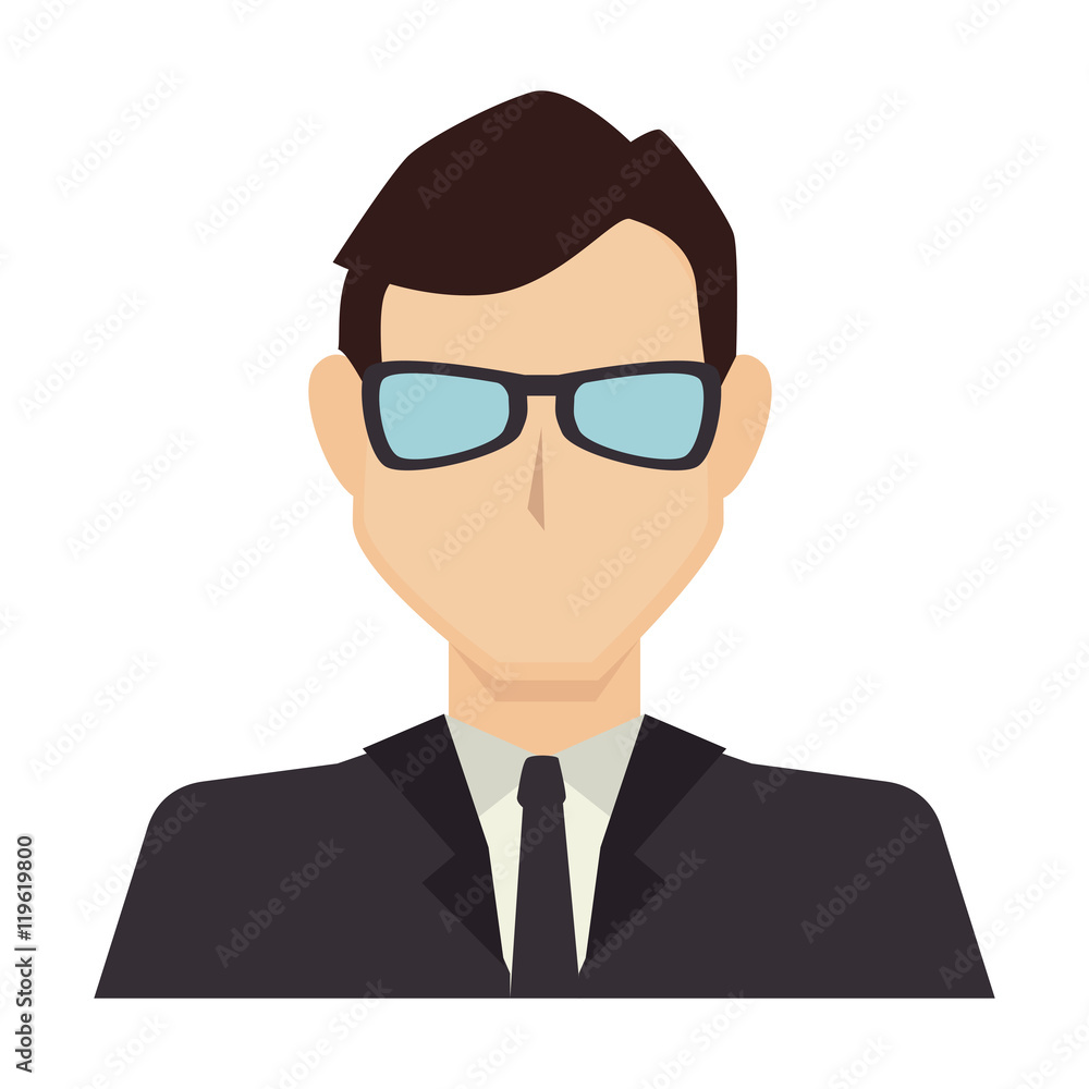 silhouette man elegant executive design vector illustration silhouette man elegant executive design vector illustration