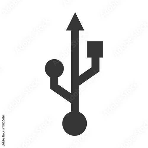 symbol usb connected backup design vector illustration eps 10