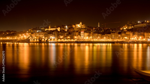 Night view in Porto  Portugal                         