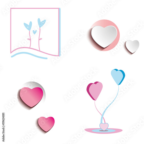 various hearts