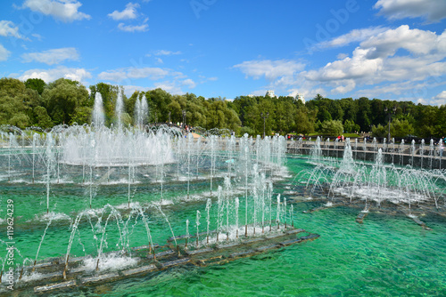 Fountain in Tsaritsyno park in Moscow, Russia