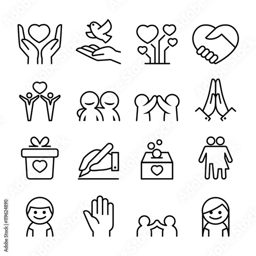 Donation , Giving , protection , friendship , relationship icon