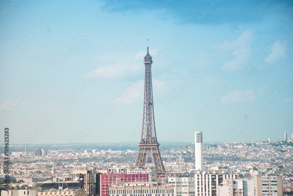 Obraz premium paris vue de haut 2 