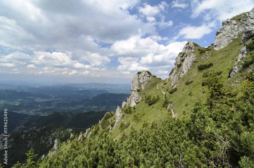 Mala Fatra mountain, Slovakia, Europe - View from Velky Rozsutec top