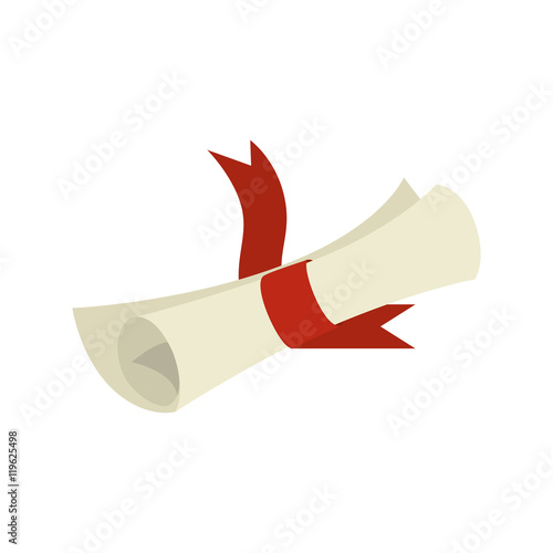 diplom certificate graduation isolated vector illustration eps 10