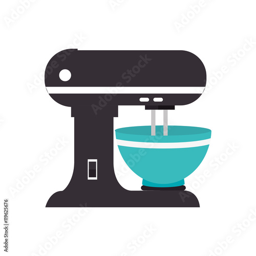 mixer appliance kitchen isolated vector illustration eps 10