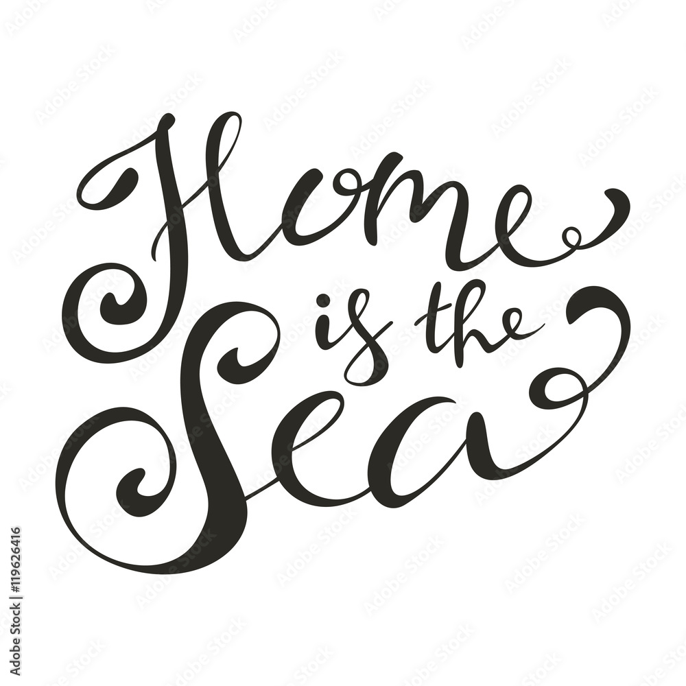 Summer vector lettering. Isolated lettering. Hand-lettering quote for poster, banner, label Summer vector lettering. Isolated lettering. Hand-lettering quote for poster, banner, label