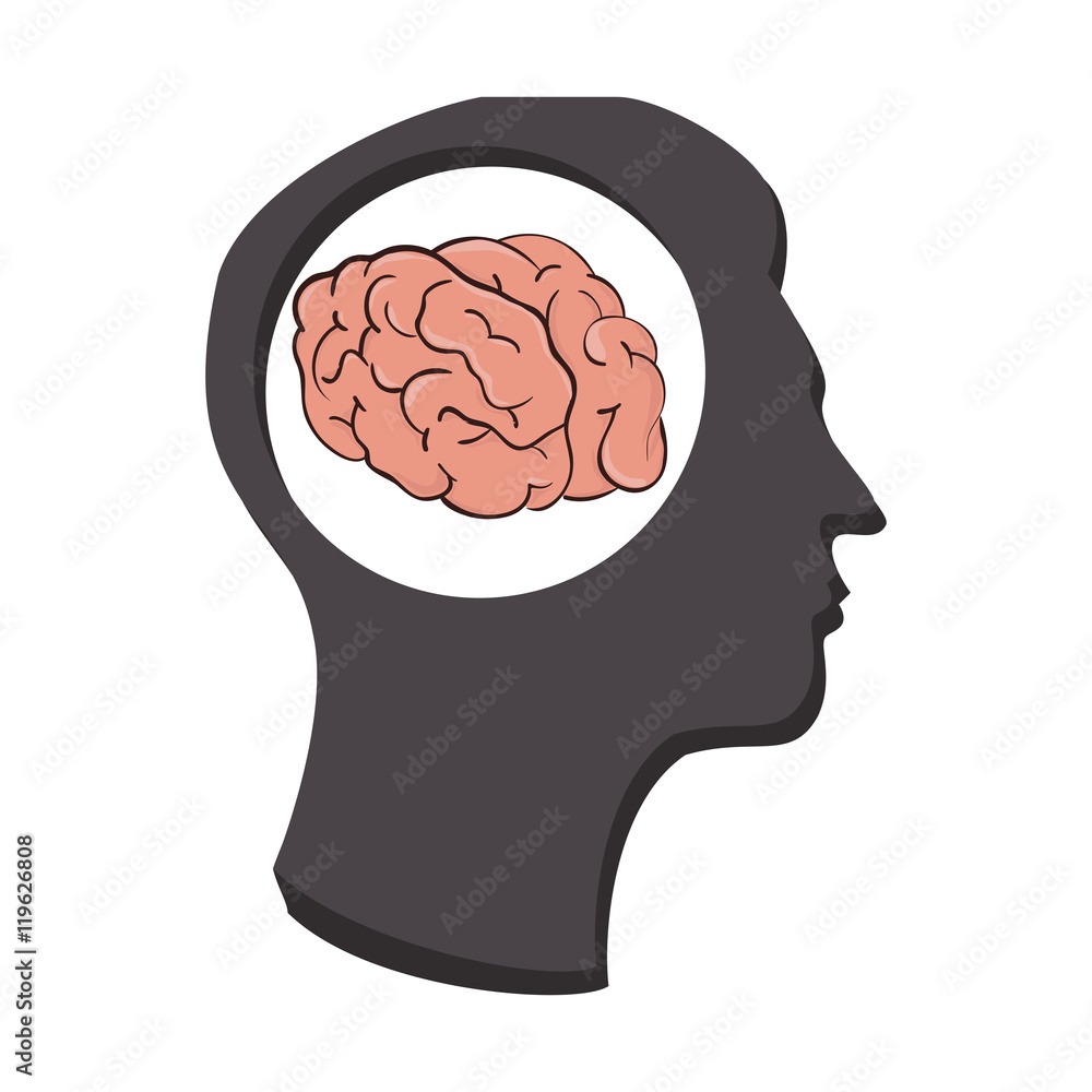 silhouette human brain thinking idea isolated vector illustration eps 10 silhouette human brain thinking idea isolated vector illustration eps 10