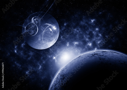 Fototapeta Naklejka Na Ścianę i Meble -  Planets and nebula