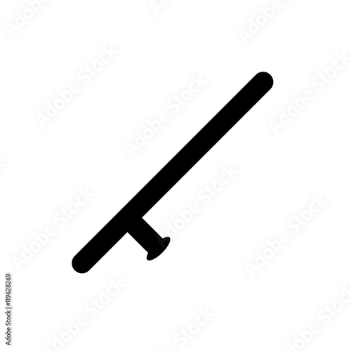 Baton icon. Vector illustration