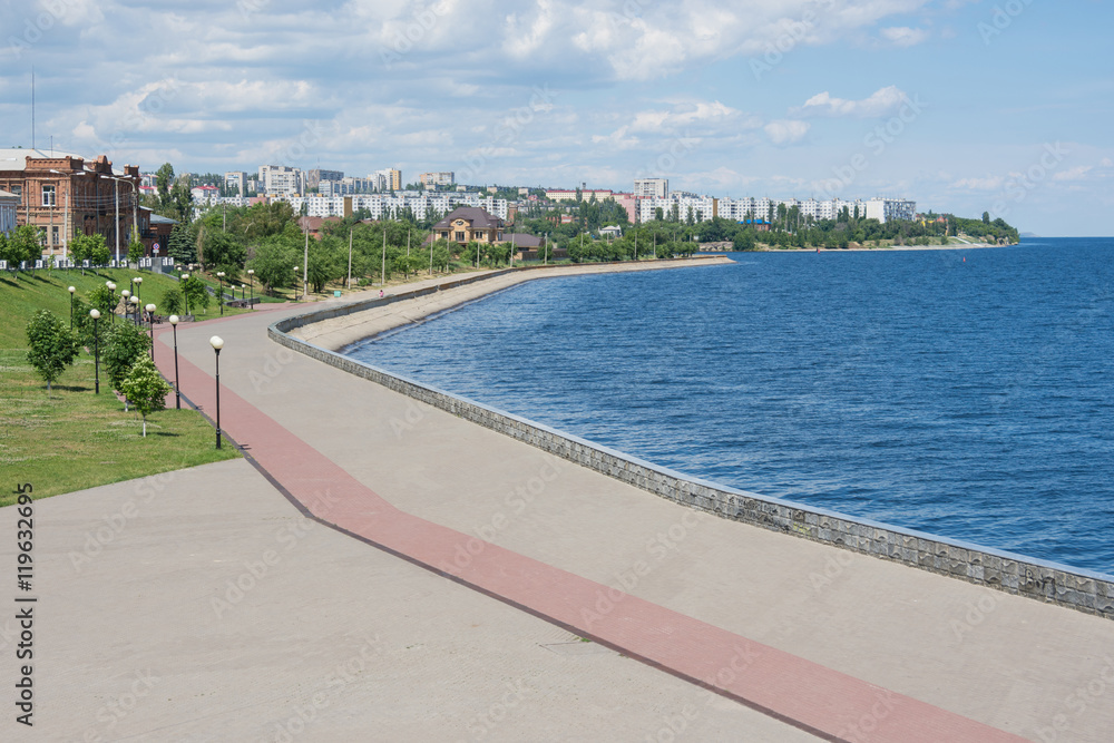 View of the central promenade Kamyshin Volgograd region