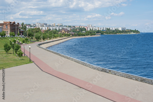 View of the central promenade Kamyshin Volgograd region