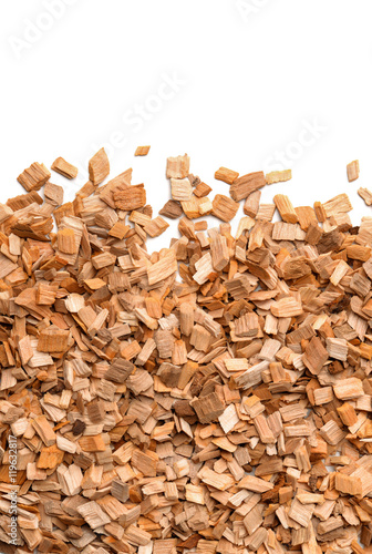 Εκτύπωση καμβά Close up of smoking woodchips