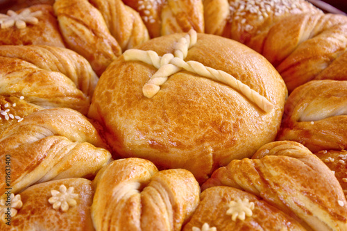 Traditional ritual bread for baptism in Bulgaria