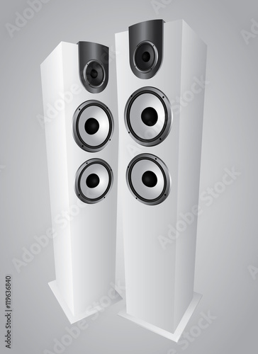 Enceinte blanche