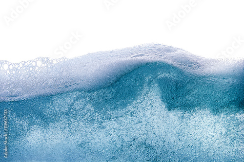 Blue water wave abstract background isolated