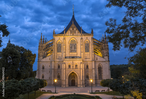 St. Barbara cathedral in Kutna Hora, Bohemia, Czech Republic.