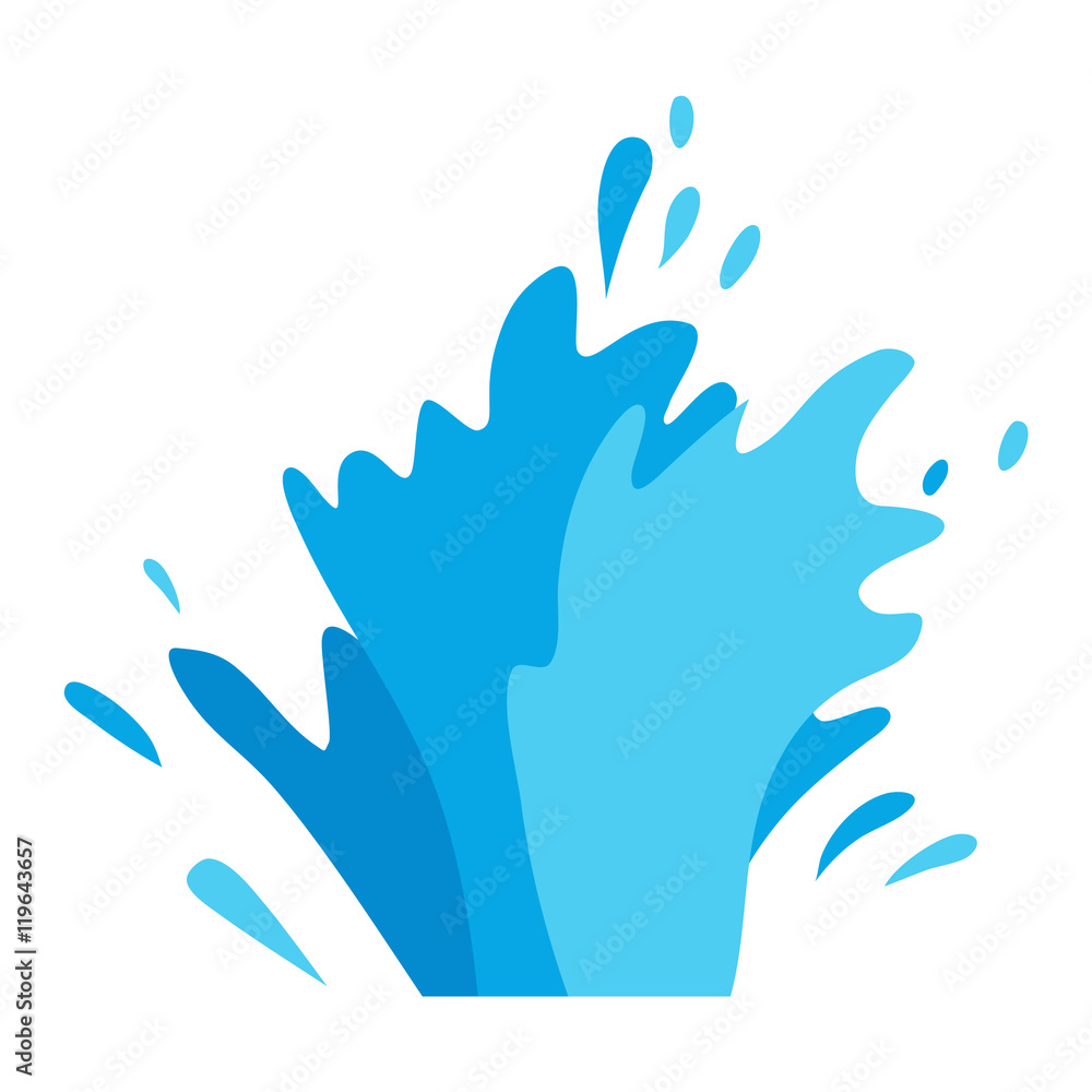 Water splashes vector set Water splashes vector set
