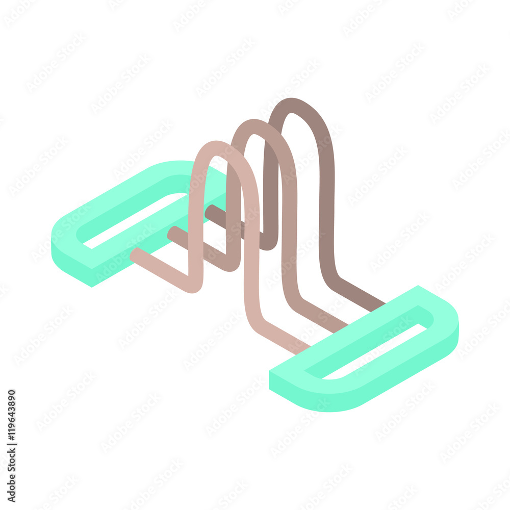 Expander icon in cartoon style isolated on white background. Sport item symbol Expander icon in cartoon style isolated on white background. Sport item symbol