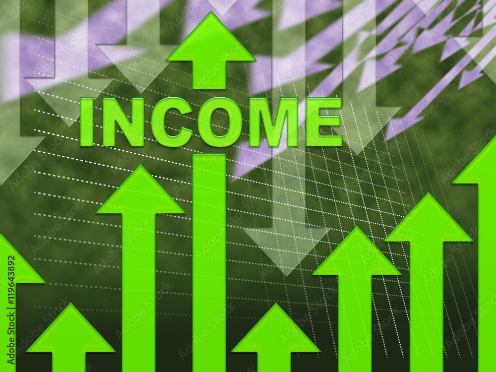 Income Graph Shows Incomes Revenue And Salaries Income Graph Shows Incomes Revenue And Salaries