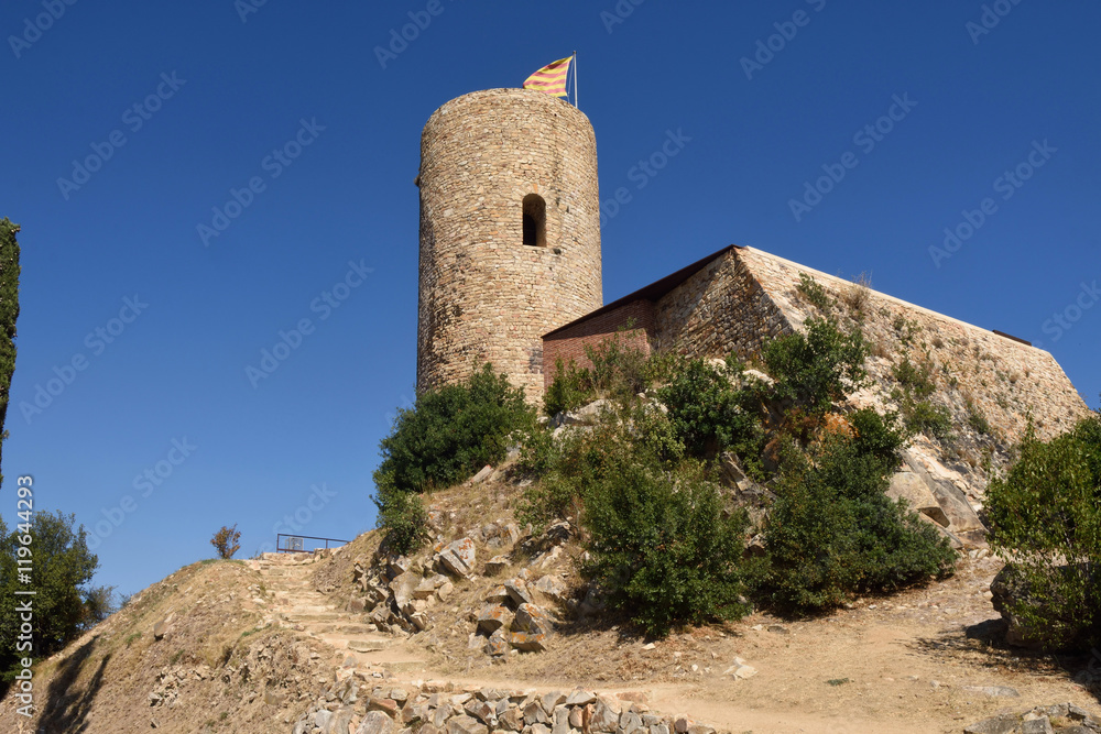 Sant Joan Castle in the town of Blanes, Costa Brava, Girona prov