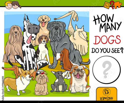 counting task with dogs