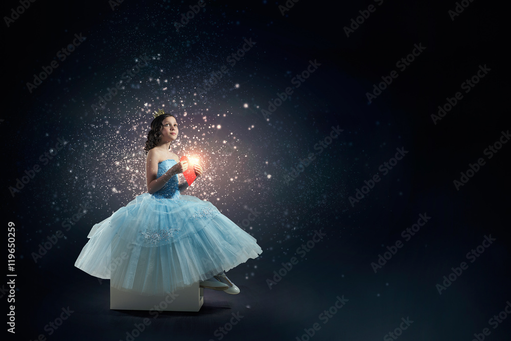 She is little princess . Mixed media She is little princess . Mixed media