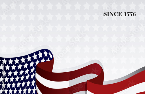 usa flag landmark patriotic united states of america icon. Colorful design. Vector illustration