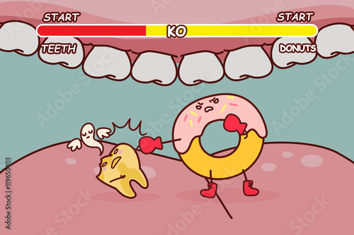  donuts is ko decayed tooth