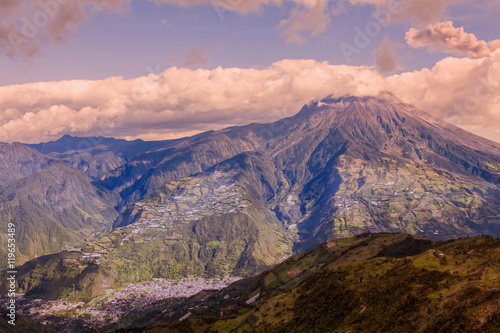 Tungurahua Volcano Smoking Ash