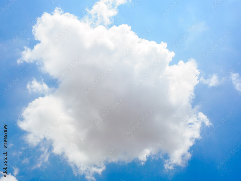 Obraz premium white clouds and blue sky.