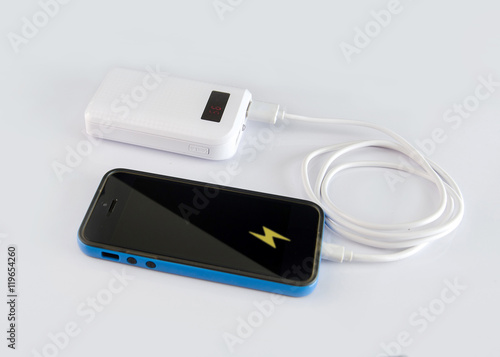 Mobile phone and charger ,Mobile phone and power bank