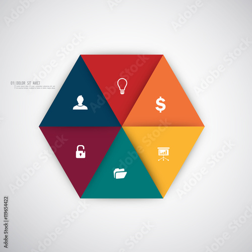 Business infographics template. Vector illustration. Free Download Business infographics template. Vector illustration. - GFXLoad