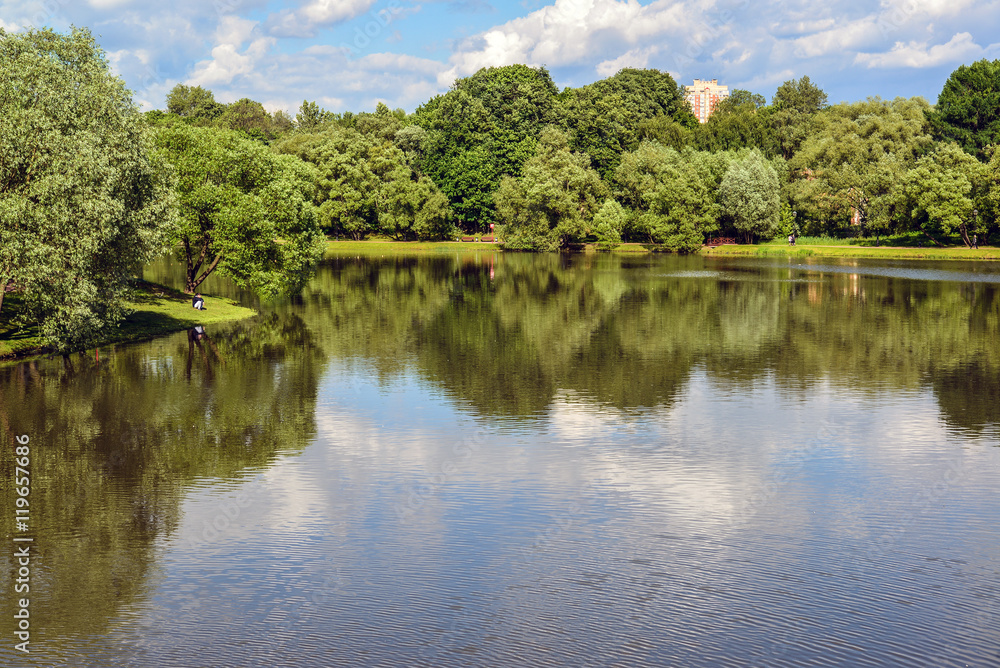 Big Pond Tsaritsyno in Moscow, Russia Big Pond Tsaritsyno in Moscow, Russia