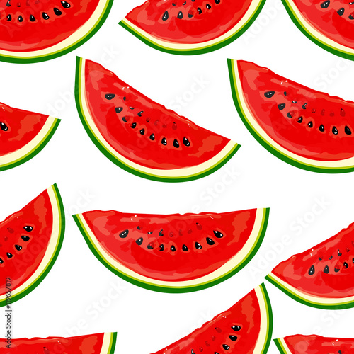 Seamless pattern watermelons
